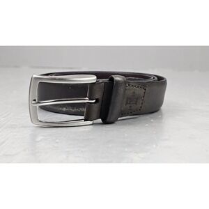 Allen Edmonds Belt Mens Size 42/107 Black Leather 1015595 Made‎ In USA Casual